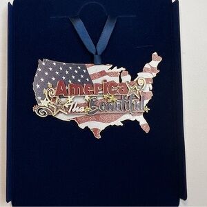 Beacon Design ChemArt America The Beautiful Ornament, Made In The USA, Patriotic